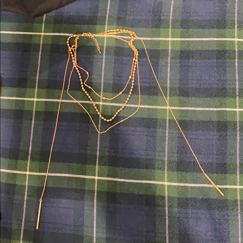 gold layered necklace